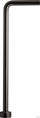 Tuyau de siphon de type L XA21 Laiton Noir Chrome
