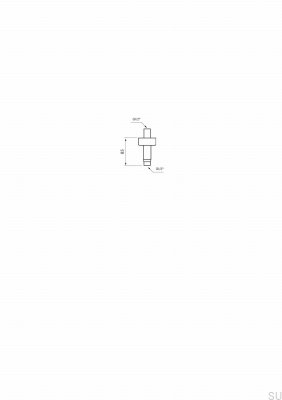 Bras de douche de plafond FL271-085 Laiton Noir Mat
