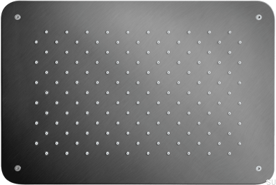 Pommeau de douche pluie rectangulaire 370 x 250 ZSOF092 Laiton Noir Chrome Brossé