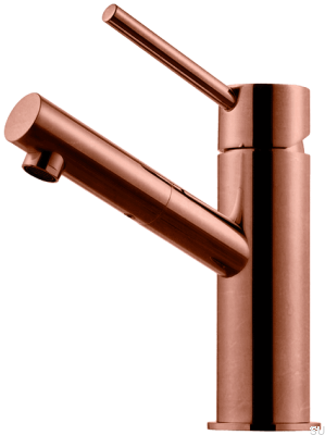 Robinet de lavabo BI071, cuivre brossé, non peint