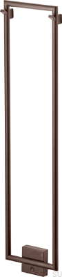 Radiateur de salle de bain TW800-200 Acier Brun Brossé