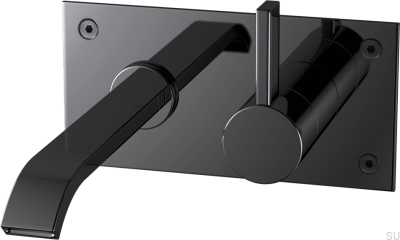 Robinet de lavabo ARM006 Laiton Noir Chrome