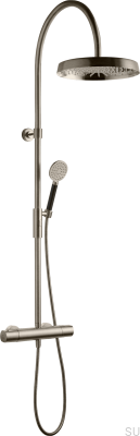 Ensemble de douche ARM7300-150, laiton nickelé brossé 