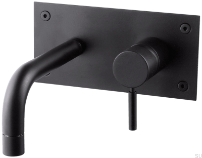Robinet pour lavabo 170 BOX006 Laiton Noir Mat