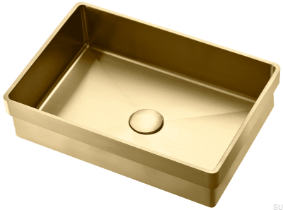 Vasque à encastrer TA4328 Acier Laiton PVD