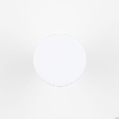 Bouton de meuble Luciola 20 Aluminium Blanc