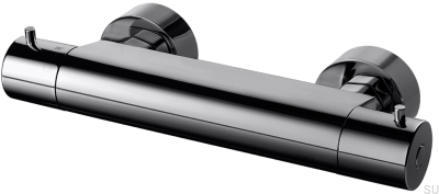 Robinet de douche thermostatique EVM168-150 Laiton Noir Chrome