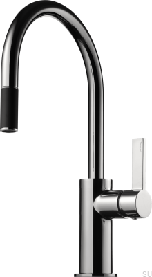 Robinet de cuisine avec bec extractible ARM375, laiton chromé
