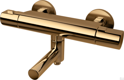 Robinet de baignoire thermostatique mural ARM022-150 Laiton poli, non peint