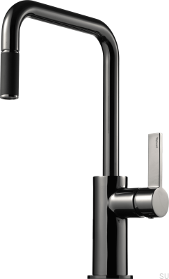 Robinet de cuisine avec bec extractible ARM577 Laiton Noir Chrome