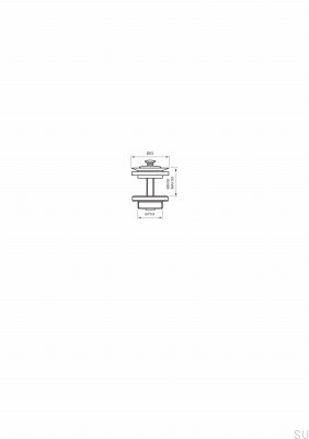 Bonde de lavabo 58400 Laiton chromé
