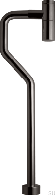 Siphon de lavabo avec tube en S XA200 Laiton Noir Chrome