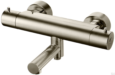 Robinet thermostatique de bain et de douche EVM022-150 Laiton Nickel Brossé