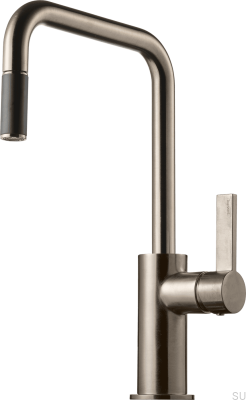 Robinet de cuisine avec bec extractible ARM577 Laiton Nickel Brossé