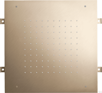 Pommeau de douche à effet pluie carré 400 ZSOF094 Laiton Nickel Brossé