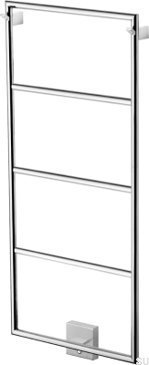 Radiateur de salle de bain TW800-400, acier chromé poli