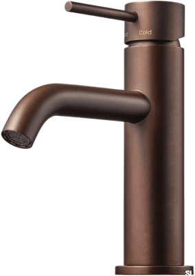 Robinet de lavabo EVM072, laiton, marron