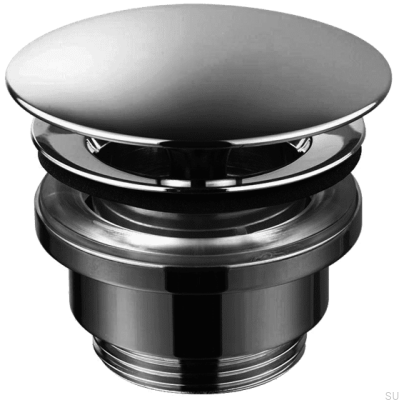 Bouchon de lavabo universel 68400 Laiton Noir Chrome