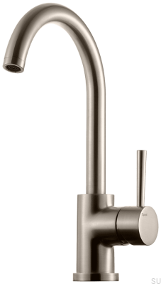 Robinet de cuisine EVO180, laiton nickel brossé