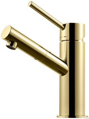 Robinet de lavabo BI071, laiton doré miel