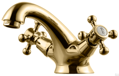 Robinet de lavabo Classic VLV065, laiton poli, non peint