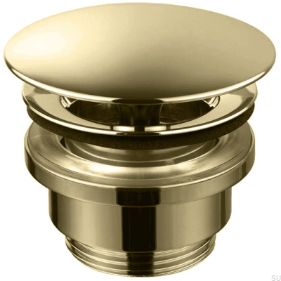 Bouchon de lavabo universel 68400, laiton poli, non peint