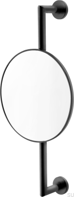 Miroir de salle de bain TA816, laiton, noir mat