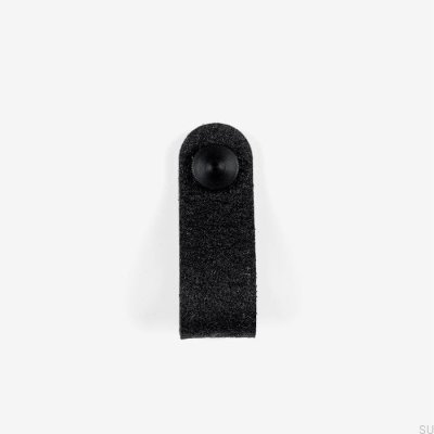 Bouton de meuble Pina noir avec Pinatex noir