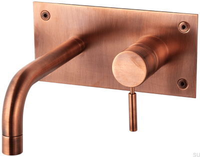 Robinet pour lavabo 170 BOX006 Cuivre Brossé, Non Peint