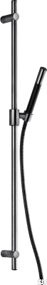 Barre de douche Brio avec support mural réglable ZSAL300 Laiton Noir Chrome