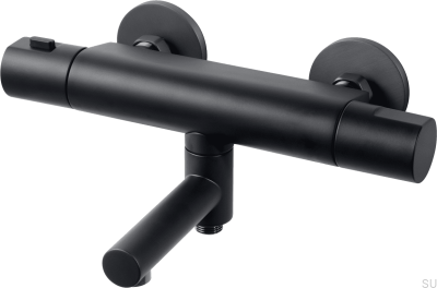 Robinet de baignoire thermostatique mural ARM022-150 Laiton Noir Mat