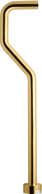 Tuyau de siphon de type S XA22, laiton doré miel