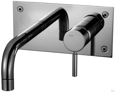 Robinet de lavabo 170 BOX006 Laiton Noir Chrome