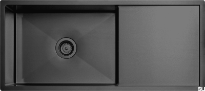 Évier de cuisine Diskho 8140 Acier Noir Mat PVD