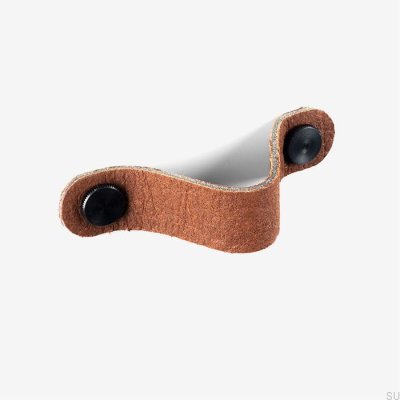 Poignée de meuble Pina marron avec Pinatex noir