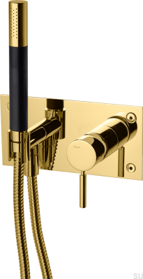 Robinet de douche avec pomme de douche et flexible BOX011-364 Honey Gold Brass