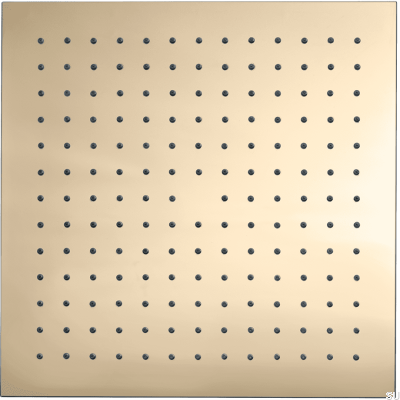 Pomme de douche, douche à effet pluie carrée 300 ZSOF078, laiton poli, non peint