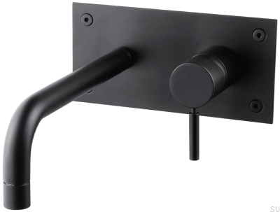 Robinet pour lavabo 230 BOX008 Laiton Noir Mat