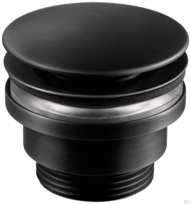  Bouchon de lavabo escamotable universel 74400 Laiton Noir Mat