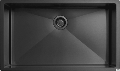 Évier de cuisine Diskho 8040 Acier Noir Mat PVD