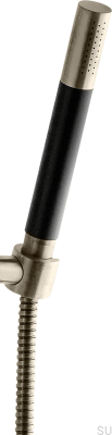 Pommeau de douche avec flexible DSO14090 Laiton Chromé Brossé