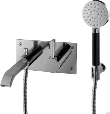 Robinet de baignoire thermostatique mural ARM036, laiton chromé