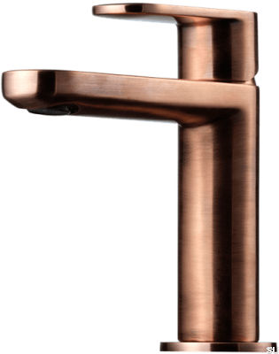 Robinet de lavabo CA071, cuivre brossé, non peint