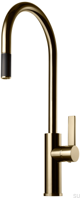 Robinet de cuisine avec bec extractible ARM185, laiton poli, non peint