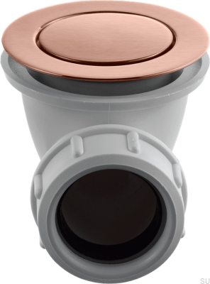 Bouchon de baignoire escamotable 22200 Cuivre Brossé Non Peint 