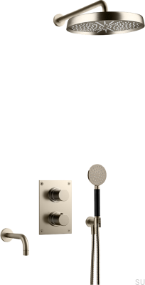 ARM7368 ED2 Ensemble de douche en laiton nickelé brossé