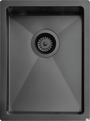 Évier de cuisine en acier noir mat Diskho 3040