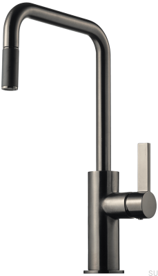 Robinet de cuisine avec bec extractible ARM985 Laiton Noir Chrome Brossé 
