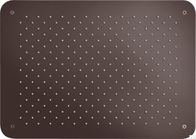 Pommeau de douche pluie rectangulaire 450 x 320 ZSOF093 Laiton Marron
