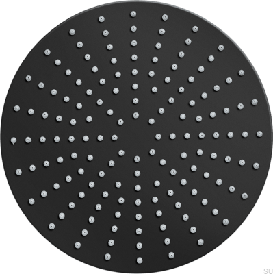 Pommeau de douche à effet pluie rond 250 ZSOF250 Laiton Noir Mat